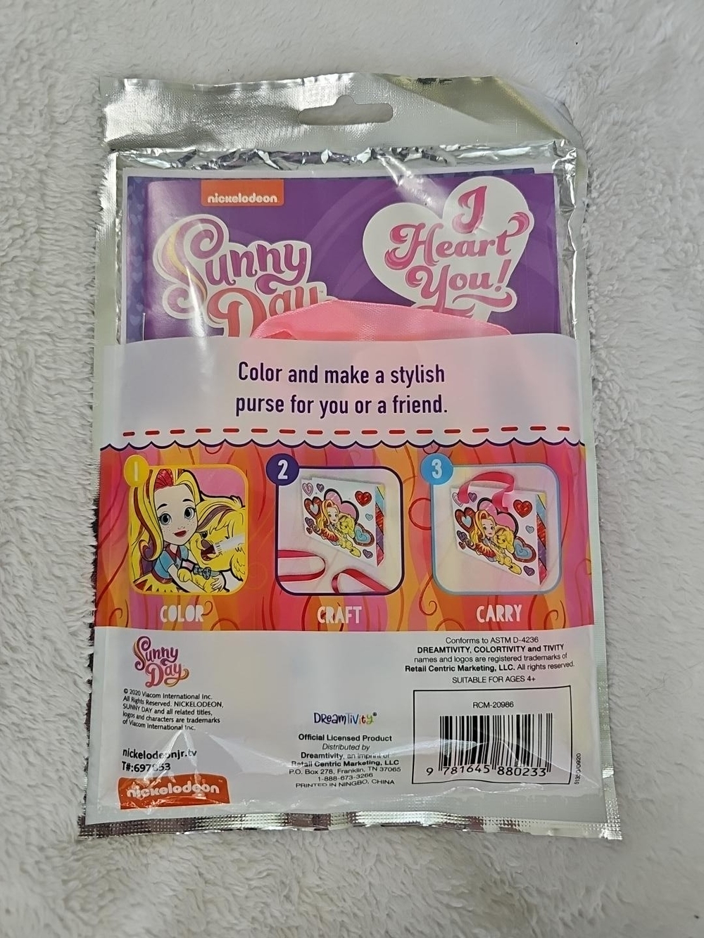 Nickelodeon Sunny Day FunTivity Mini Purse Craft Kit Sealed - Picture 2 of 4